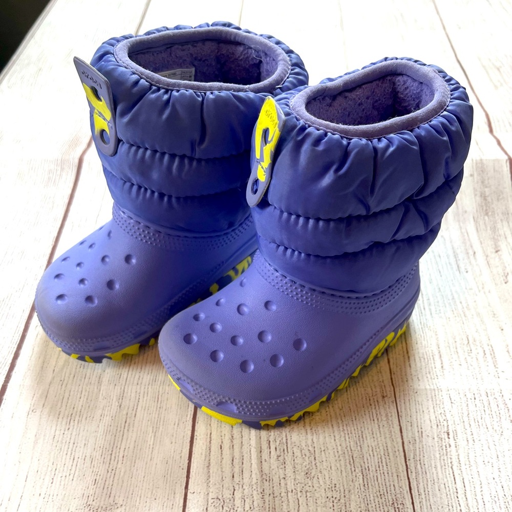 Toddler Lilac CROCS Snowboots